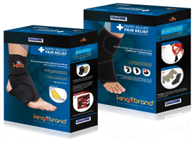King Brand Ankle Ice Packs and Wraps