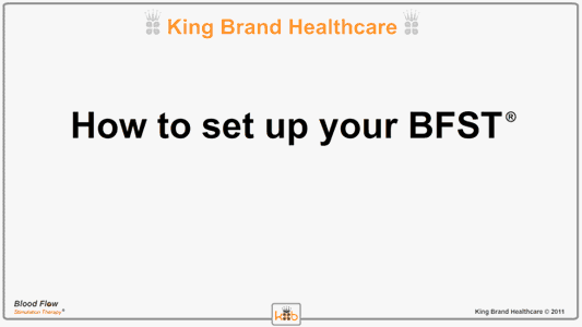 King Brand How to Put Togeether BFST Blood Flow Stimulation Wrap Instructions