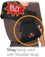 A Person Wearing the King Brand Accesory Sling