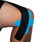 King Brand Inner Knee Injury Support Tape Taping Image