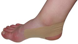 King Brand® Beige Support Tape Applied to an Ankle