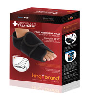 King Brand BFST (Blood Flow Stimulation Therapy) Foot Wrap Quickly Heals Foot Plantar and Heel Injuries