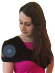 King Brand Shoulder ColdCure Wrap on the Bicep