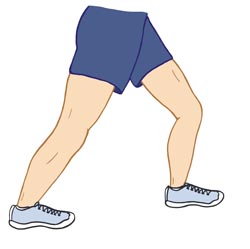 An Illustration Shown Stretching, Which Can Worsen an Injury