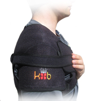 King Brand Shoulder Wrap Used with Accessory Strap for More Comfort and a Tighter and More Secure Fit Side View